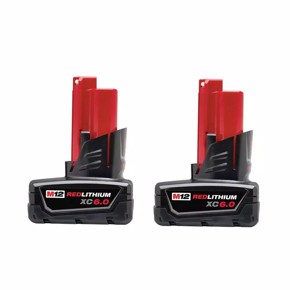 Power Tool Batteries Milwaukee M12 12-Volt Lithium-Ion XC Extended Capacity Battery Pack 6.0Ah (4-Pack) - Image 5