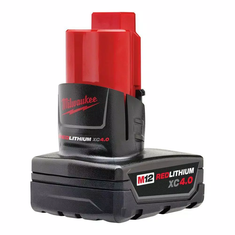 Power Tool Batteries Milwaukee M12 12-Volt Lithium-Ion Starter Kit With Two 4.0 Ah Battery Packs And Charger - Image 6