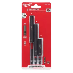 Drill Bits Milwaukee SHOCKWAVE IMPACT DUTY Magnetic Impact Drive Guide Set (3-Piece)