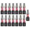 Drill Bits Milwaukee T25 1 In. Shockwave Impact Steel Duty Insert Bits (15-Pack)