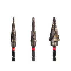 Drill Bits Milwaukee SHOCKWAVE Impact Duty Titanium Step Bit Kit (3-Piece)