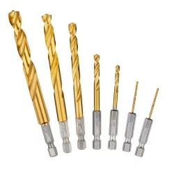 Drill Bits Milwaukee SHOCKWAVE Impact Duty Titanium Drill Bit Set (7-Piece)