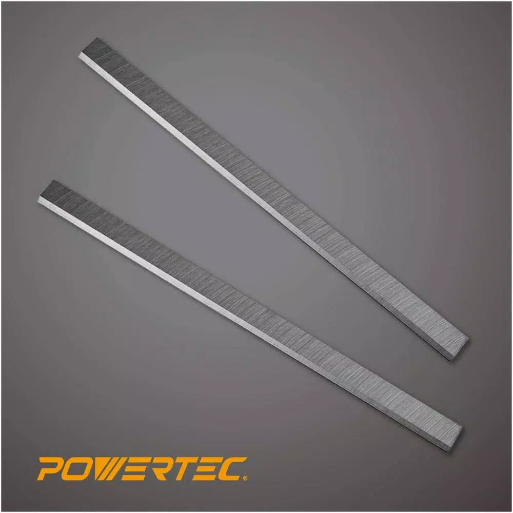 Woodworking Tool Accessories POWERTEC 12-1/2 In. X 3/4 In. X 1/8 In. High-Speed Steel Planer Knives (Set Of 2) - Image 4