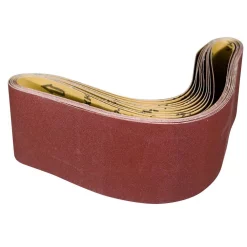 Abrasives POWERTEC 6 In. X 48 In. 400-Grit Aluminum Oxide Sanding Belt (10-Pack)