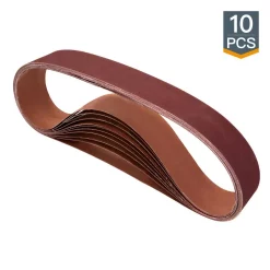 Abrasives POWERTEC 2 In. X 42 In. 60-Grit Aluminum Oxide Sanding Belt (10-Pack)