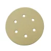 Abrasives POWERTEC 6 In. A/O Hook And Loop 6-Hole Sanding Disc Assortment Grits 80,100,120,150,220 In Gold (100-Pack)