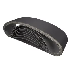 Abrasives POWERTEC 4 In. X 36 In. 320-Grit Silicon Carbide Sanding Belt (10-Pack)