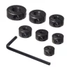 Specialty Power Tool Accessories POWERTEC Steel Drill Bit Stop Collar W/Split Ring Design And Size Markings 3 Mm, 4 Mm, 5 Mm, 6 Mm, 8 Mm, 10mm, 12mm (7-Piece Set)