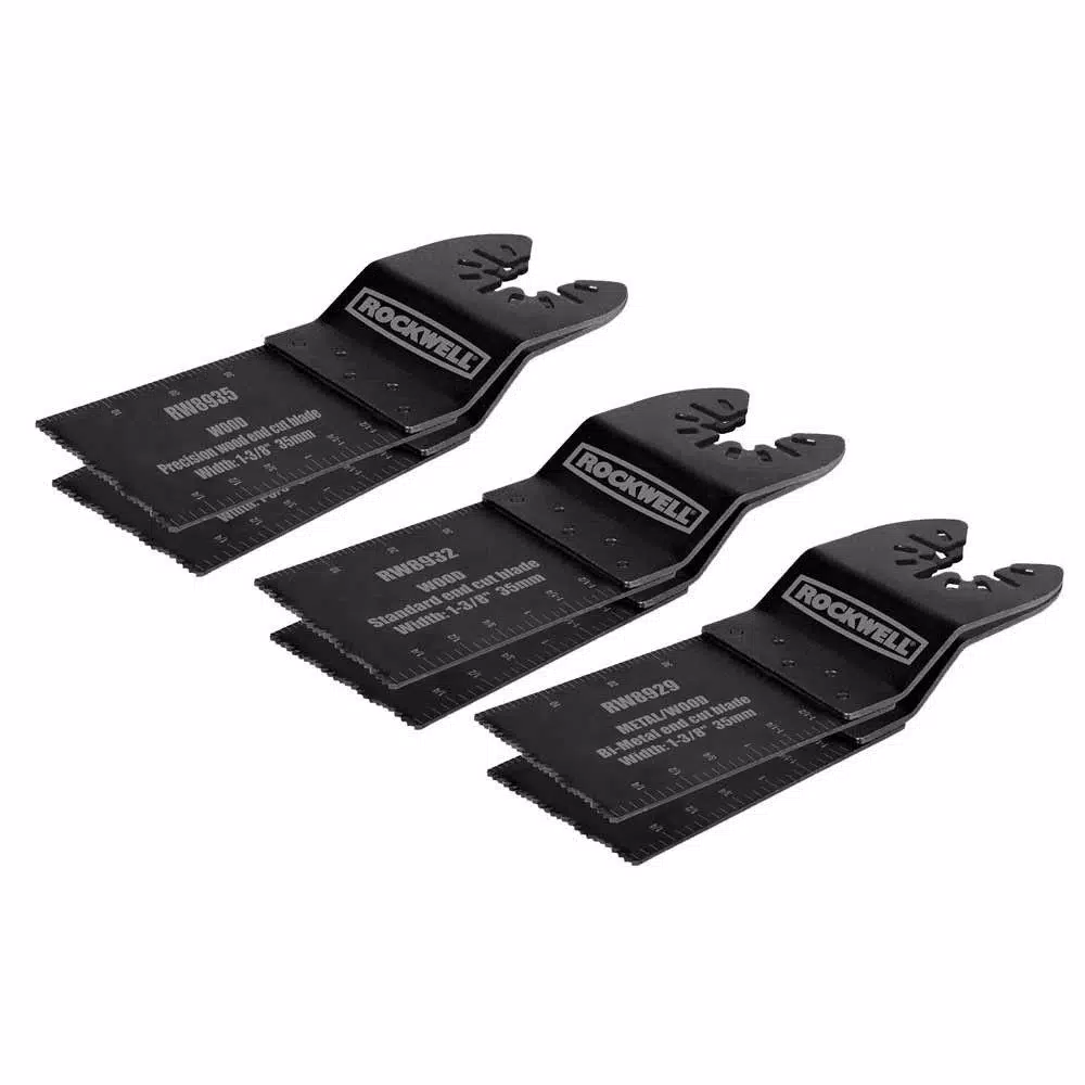 Oscillating Tool Attachments Rockwell Universal End Cut Blade Set (6-Pack)