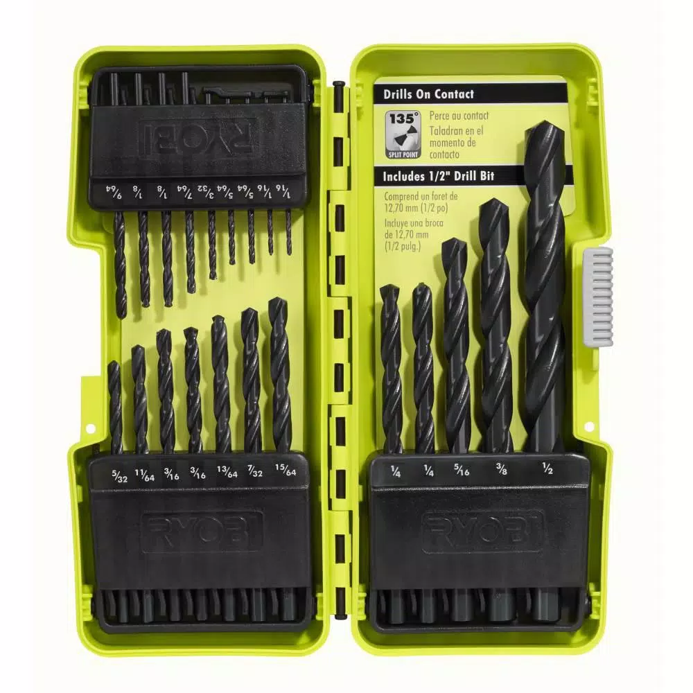Drill Bits RYOBI Black Oxide Drill Bit Set (21-Piece) With BONUS 25FT Tape Measure - Image 5
