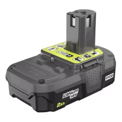 Power Tool Batteries RYOBI 18-Volt ONE+ 2.0 Ah Compact Lithium-Ion Battery