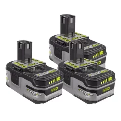 Power Tool Batteries RYOBI 18-Volt ONE+ Lithium-Ion 4.0 Ah LITHIUM+ HP High Capacity Battery 3-Pack