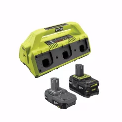 Power Tool Battery Chargers RYOBI ONE+ 18V Super Charger Kit With (1) 1.5 Ah Battery And (1) 4.0 Ah Battery