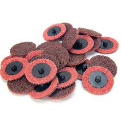 Abrasives Stark 2 In. Medium Grit Roloc Cleaning Roll Lock Sanding Disc (25-Piece)