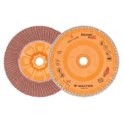 Abrasives WALTER SURFACE TECHNOLOGIES ENDURO-FLEX 4.5 In. X 5/8-11 In. Arbor GR80 The Longest Life Flap Disc (10-Pack)