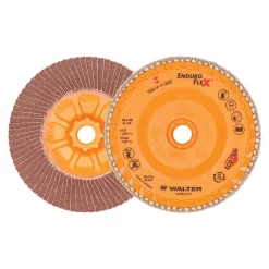 Abrasives WALTER SURFACE TECHNOLOGIES ENDURO-FLEX 4.5 In. X 5/8-11 In. Arbor GR120 The Longest Life Flap Disc (10-Pack)