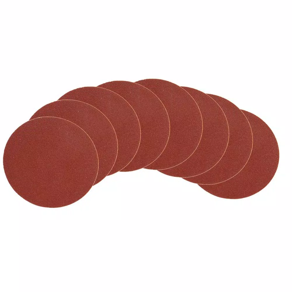 Abrasives WEN 12 In. Assorted Grits Adhesive-Backed Disc Sandpaper (8-Pack)