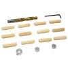 Woodworking Tool Accessories WEN 3/8 In. Wooden Doweling Kit With Drill Bit, Stop Collar And Fluted Birch Wood Dowels