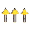 Woodworking Tool Accessories Yonico Edge Forming Small Architectural 1/2 In. Shank Carbide Tipped Router Bit Set (3-Piece)