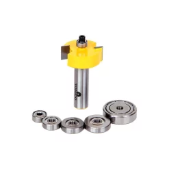 Woodworking Tool Accessories Yonico Rabbet With 6 Bearing 1/2 In. Shank Carbide Tipped Router Bit
