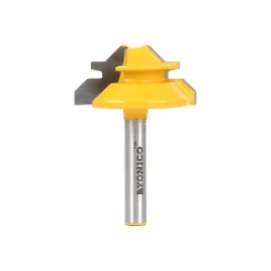Woodworking Tool Accessories Yonico Lock Miter Up To 1/2 In. Stock 1/4 In. Shank Carbide Tipped Router Bit