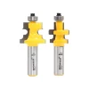 Woodworking Tool Accessories Yonico Tongue And Groove Flooring Up To 31/32 In. Stock 1/2 In. Shank Carbide Tipped Router Bit Set (2-Piece)