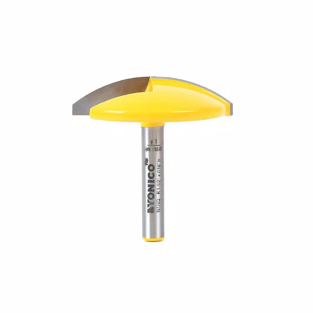 Woodworking Tool Accessories Yonico Horizontal Crown 1-1/2 In. Radius 1/4 In. Shank Carbide Tipped Router Bit
