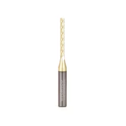 Woodworking Tool Accessories Yonico 4 Flute Upcut Spiral ZRN Coated 1/8 In. Dia Solid Carbide CNC Router Bit